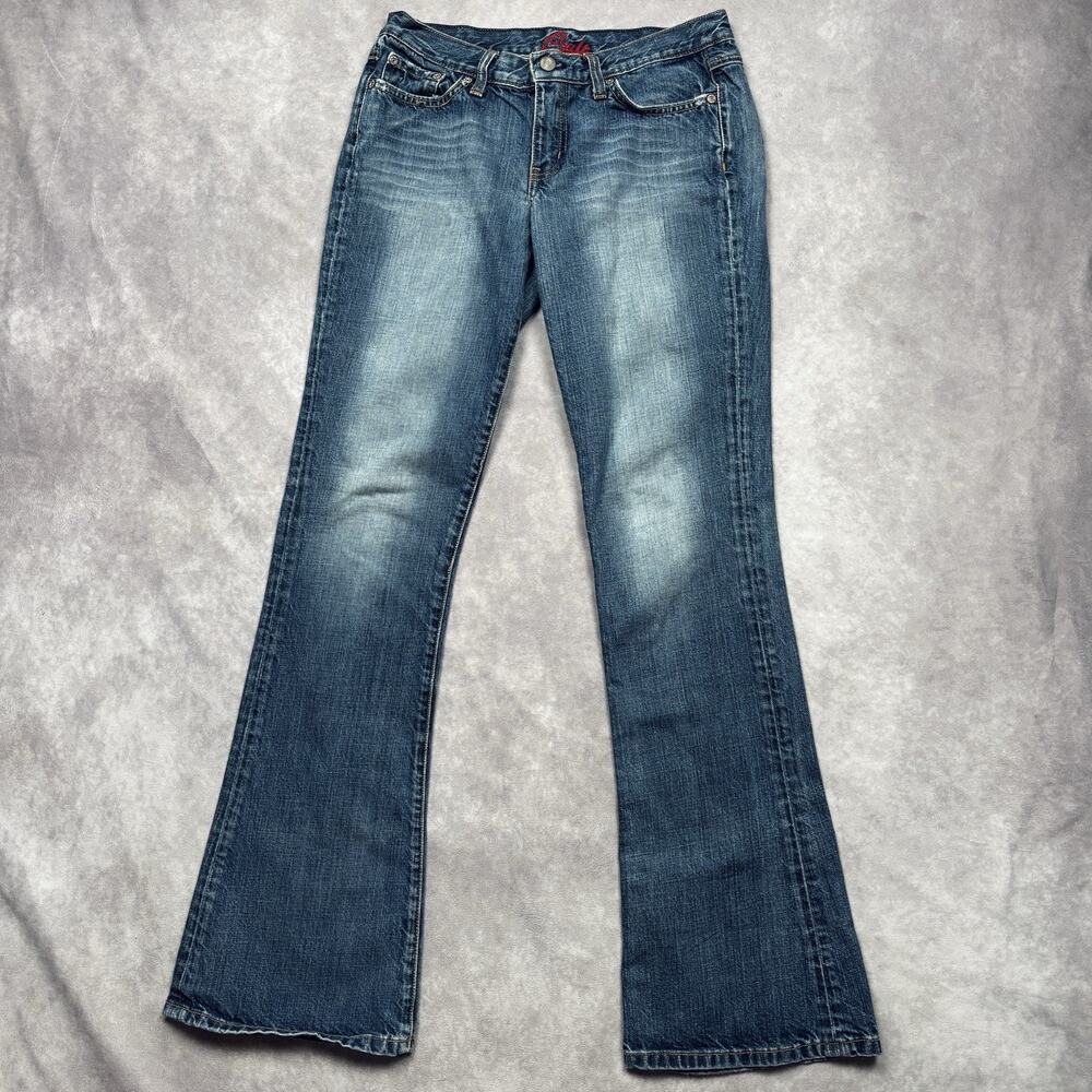Blue Cult Low-Rise Bootcut Flare Jeans Medium Wash Blue Denim W28xL31